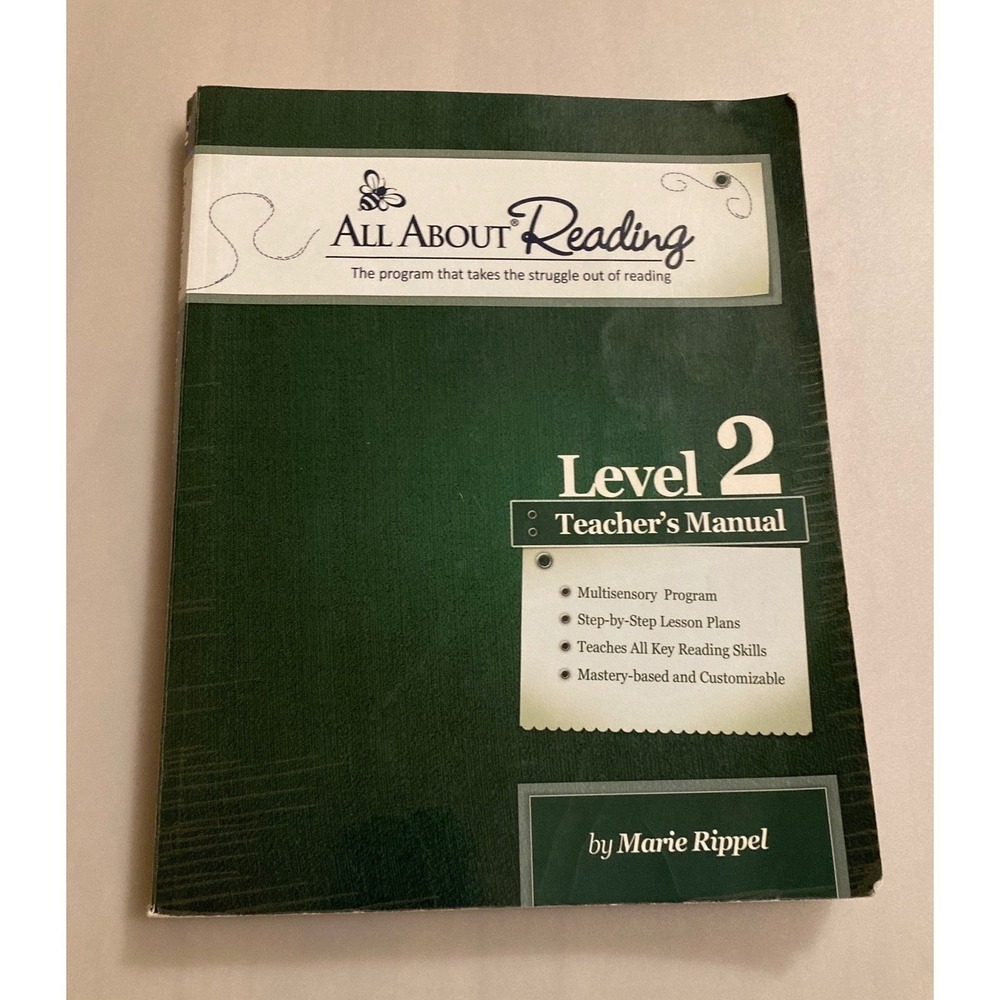 All About Reading Level 2 Teacher's Manual Marie Rippel Homeschool Phonics Book